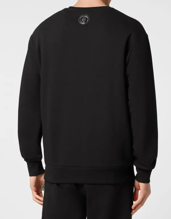 sweatshirt_ls_scratch_2.webp Philipp Plein Sweatshirt LS Scratch black/silver Online