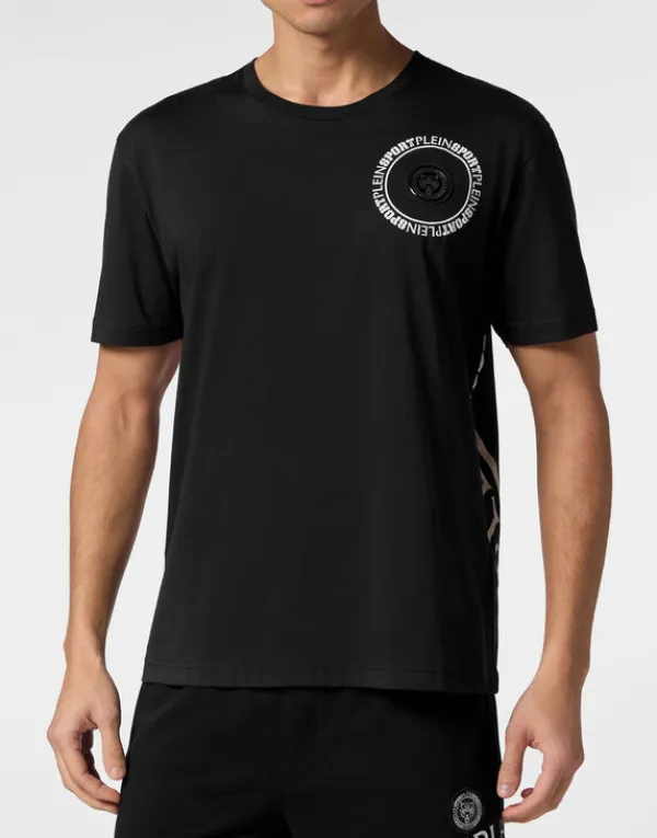 Philipp Plein T-shirt Round Neck SS Carbon Tiger black Online