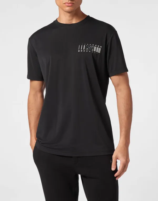 Philipp Plein T-shirt Round Neck SS Racing black Hot