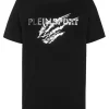 Philipp Plein T-shirt Round Neck SS Scratch black/silver New