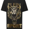 Philipp Plein T-shirt Round Neck SS Tiger Outlet