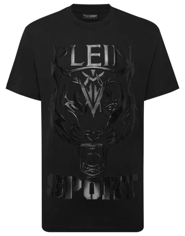 Philipp Plein T-shirt Round Neck SS Tiger black Fashion