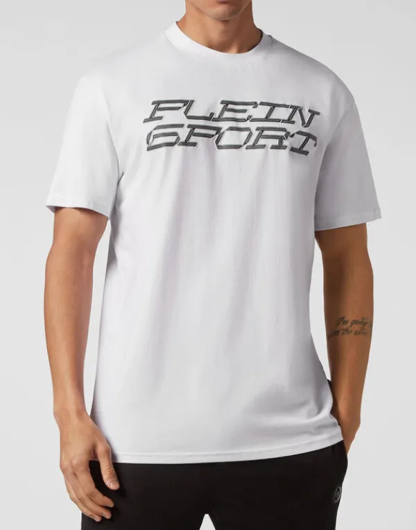 Philipp Plein T-shirt Round Neck SS Tiger white Outlet