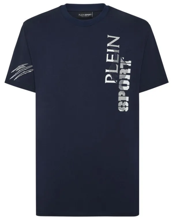 Philipp Plein T-shirt Round Neck SS Wave darkblue Discount